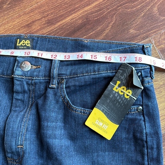 LEE Men’s Stretch Slim Fit Tapered Leg Deep Wash size 36 x 30 - Picture 5 of 8